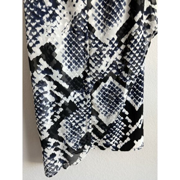 Cb Established 1962 Women’s Navy White  Sleeveless Animal Print Dress Size 6 NEW - Picture 10 of 13